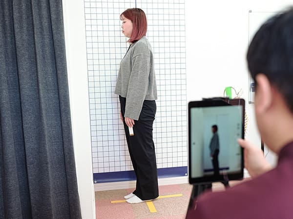 姿勢の画像撮影